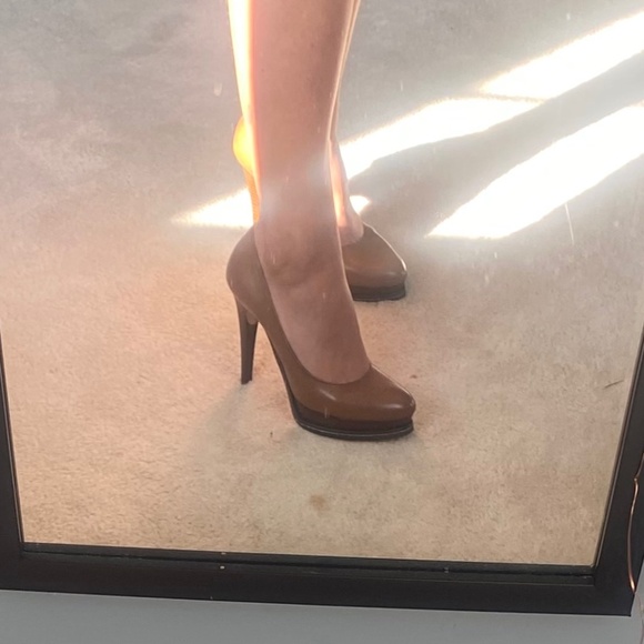 Brown leather Heels made in Italy - Picture 1 of 10